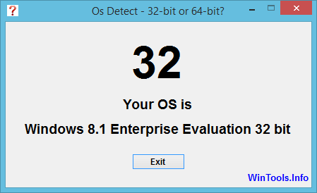 Osdetect Windows 8 32-bit