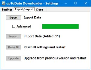 uptodate downloader import