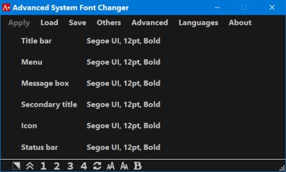 advanced system font changer dark
