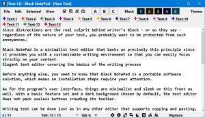 Black NotePad White