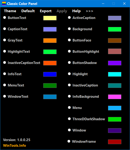 Customize Colors in Windows 10 - WinTools.Info