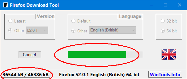 Firefox Download Tool Downloading