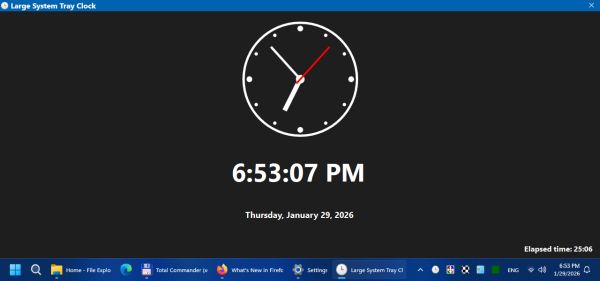 full screen mode analog