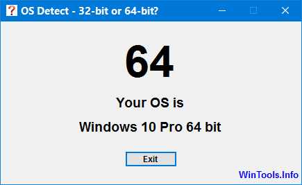 Osdetect Windows 10 64-bit