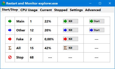 restart explorer