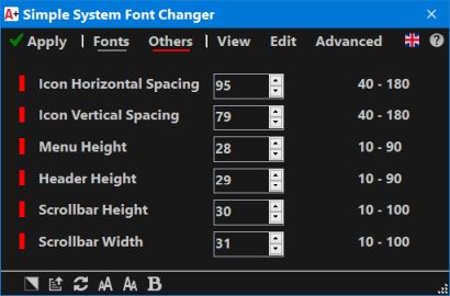 simple system font changer others dark