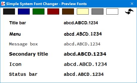 simple system font changer preview fonts