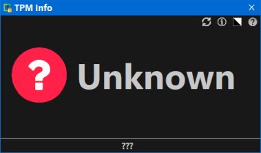 unknown tpm dark