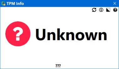 unknown tpm