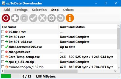 uptodate downloader downloading