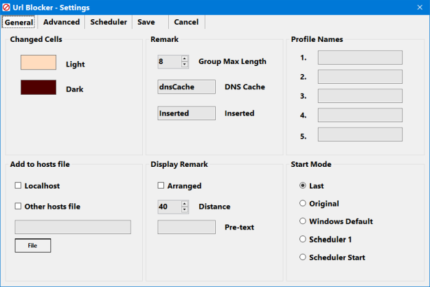 settings general