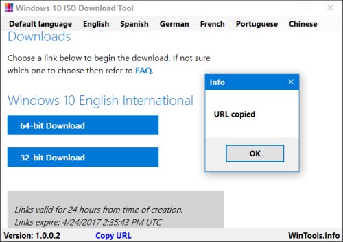 Windows 10 ISO Download Tool