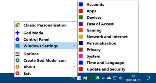 Win10 All Settings 1.4.0.10 Main-menu