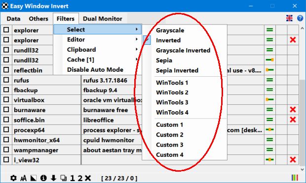 Easy Window Invert