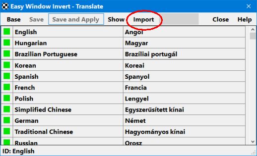 import language