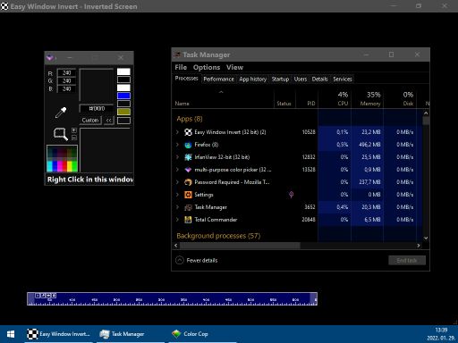 Easy Window Invert - Inverted screen